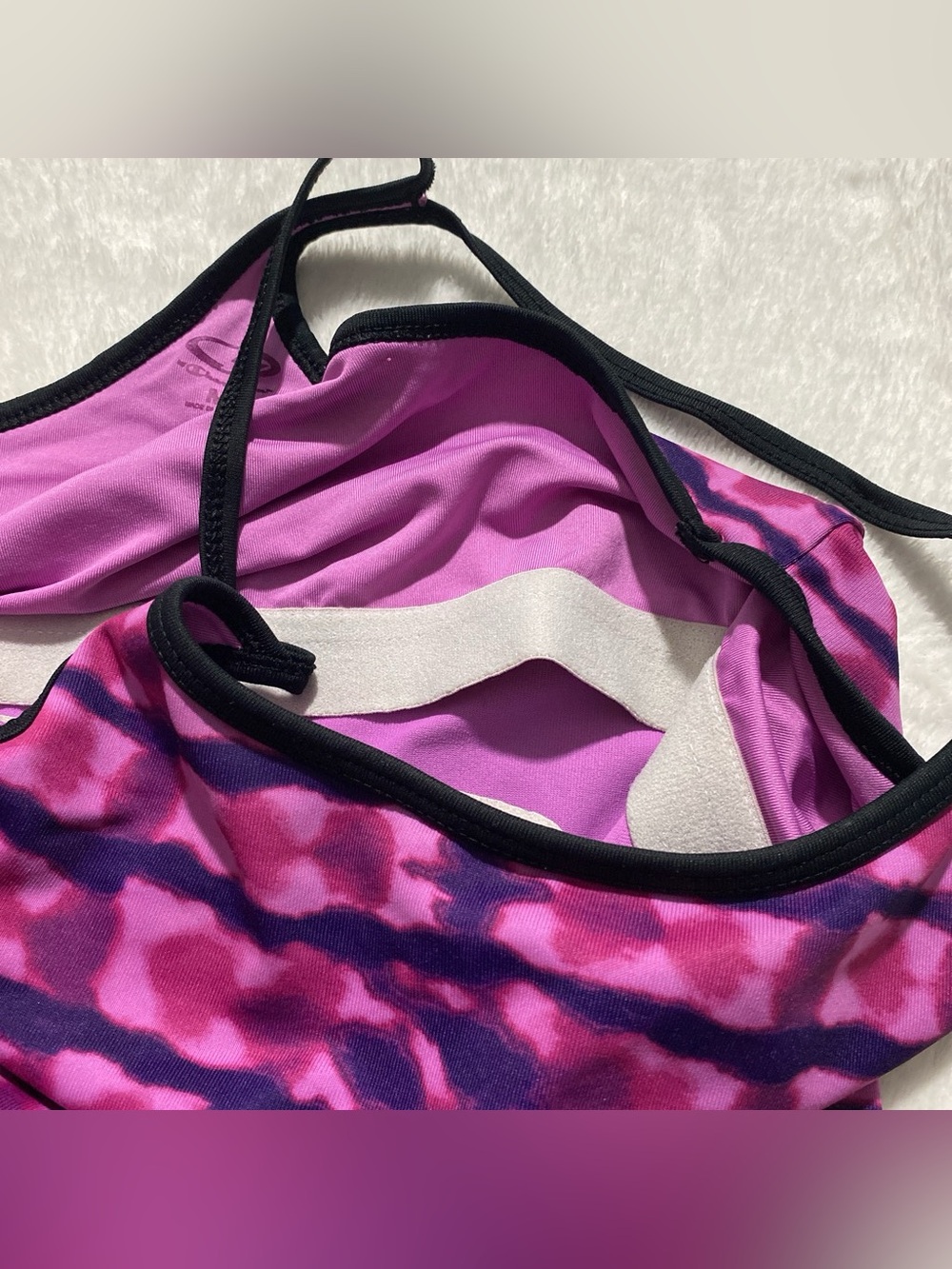 Champion Pink & Purple Striped Racerback Tank Top - Picture 3 of 4